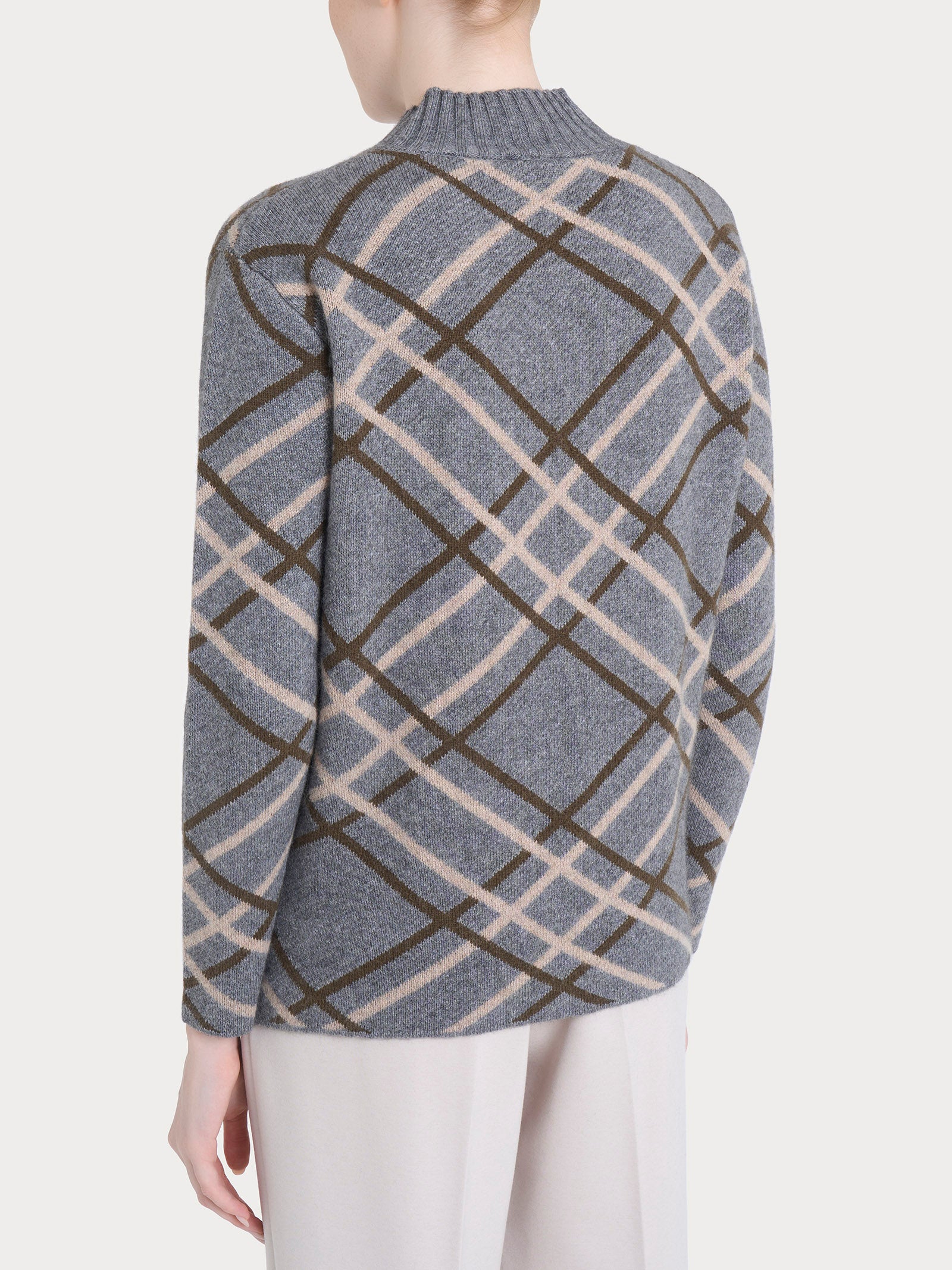 Ragno Natural Soft Lupetto Check maglia Ferro Mel calda