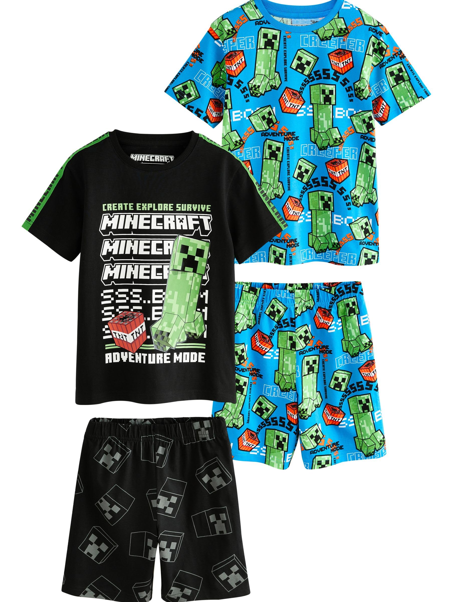 Next Minecraft pigiama corto ragazzo 116 2 pezzi cotone