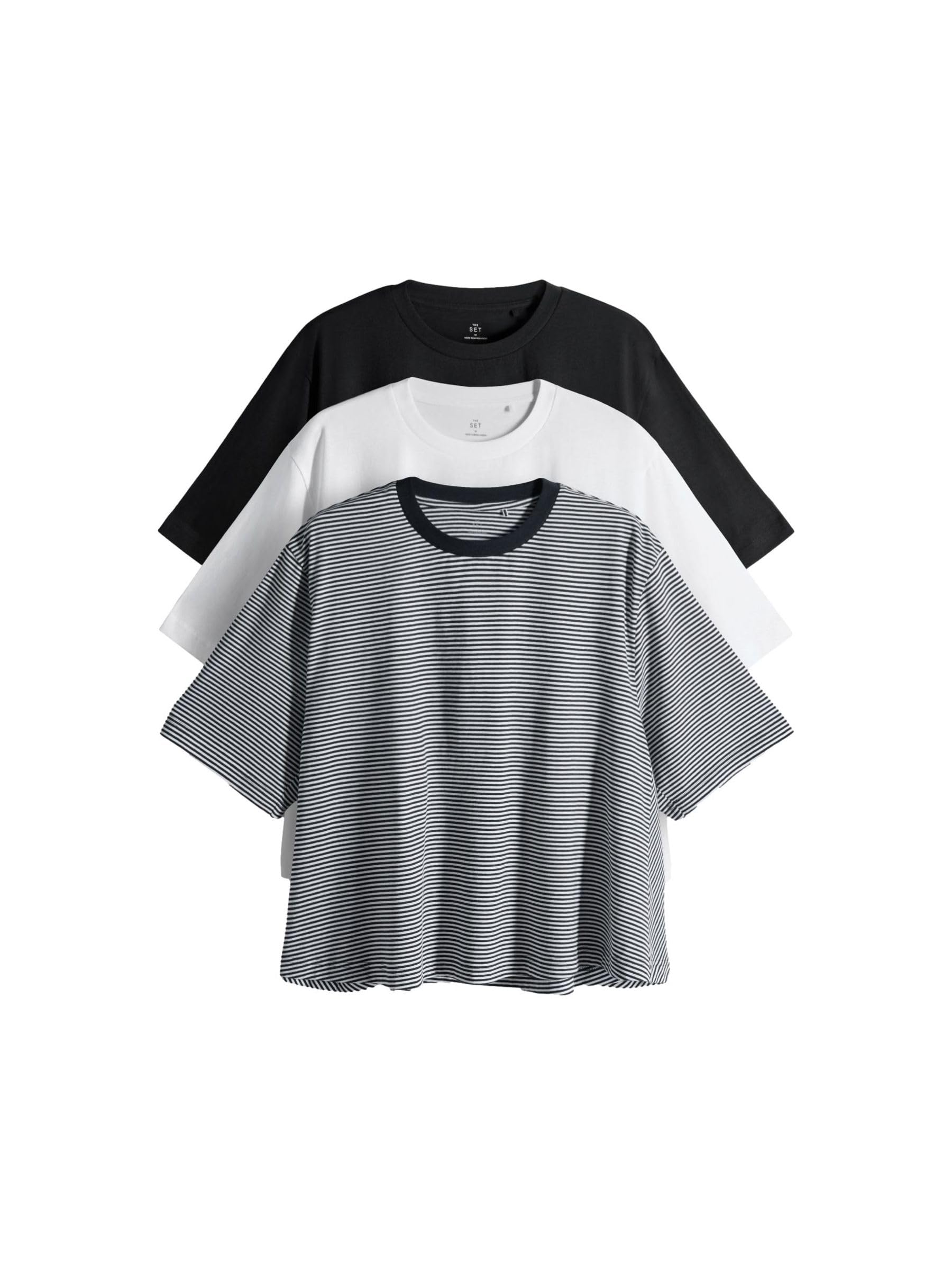Next The Set 3 t-shirt donna girocollo svasate