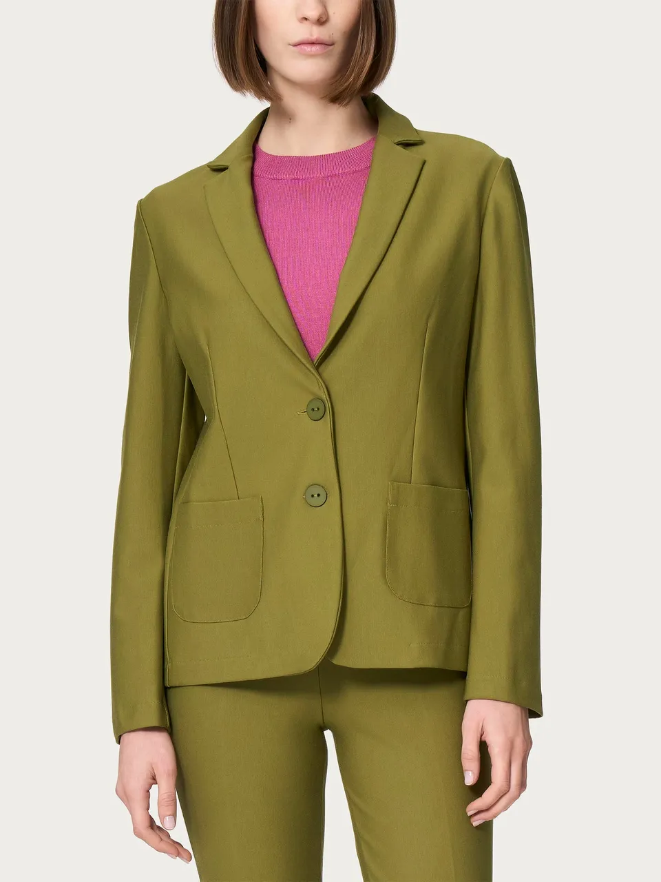 Ragno Compact Blazer Due Bottoni Sphagnum misto viscosa