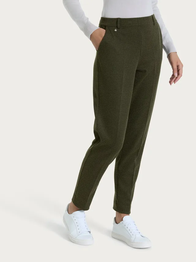 Ragno Eco Jacquard Pantalone Chino Dark Olive Slim