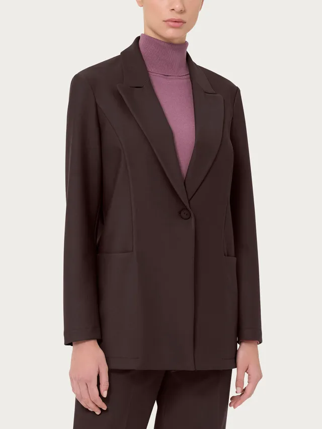 Ragno Compact Blazer Rever Lancia Chocolate Torte destrutturato