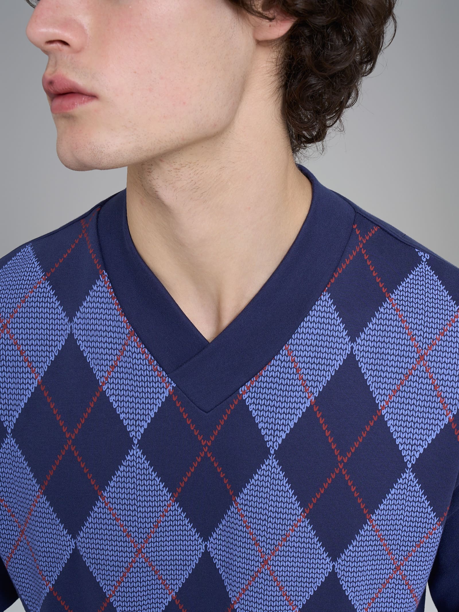 Ragno pigiama uomo lungo tartan Naval Academy cotone