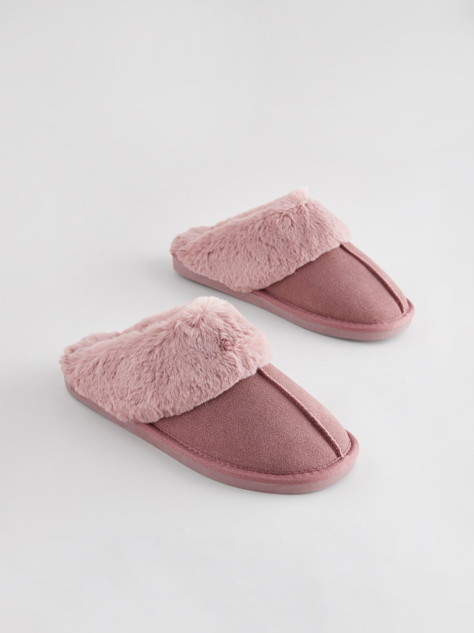 Next pantofole scamosciate donna pelliccia sintetica