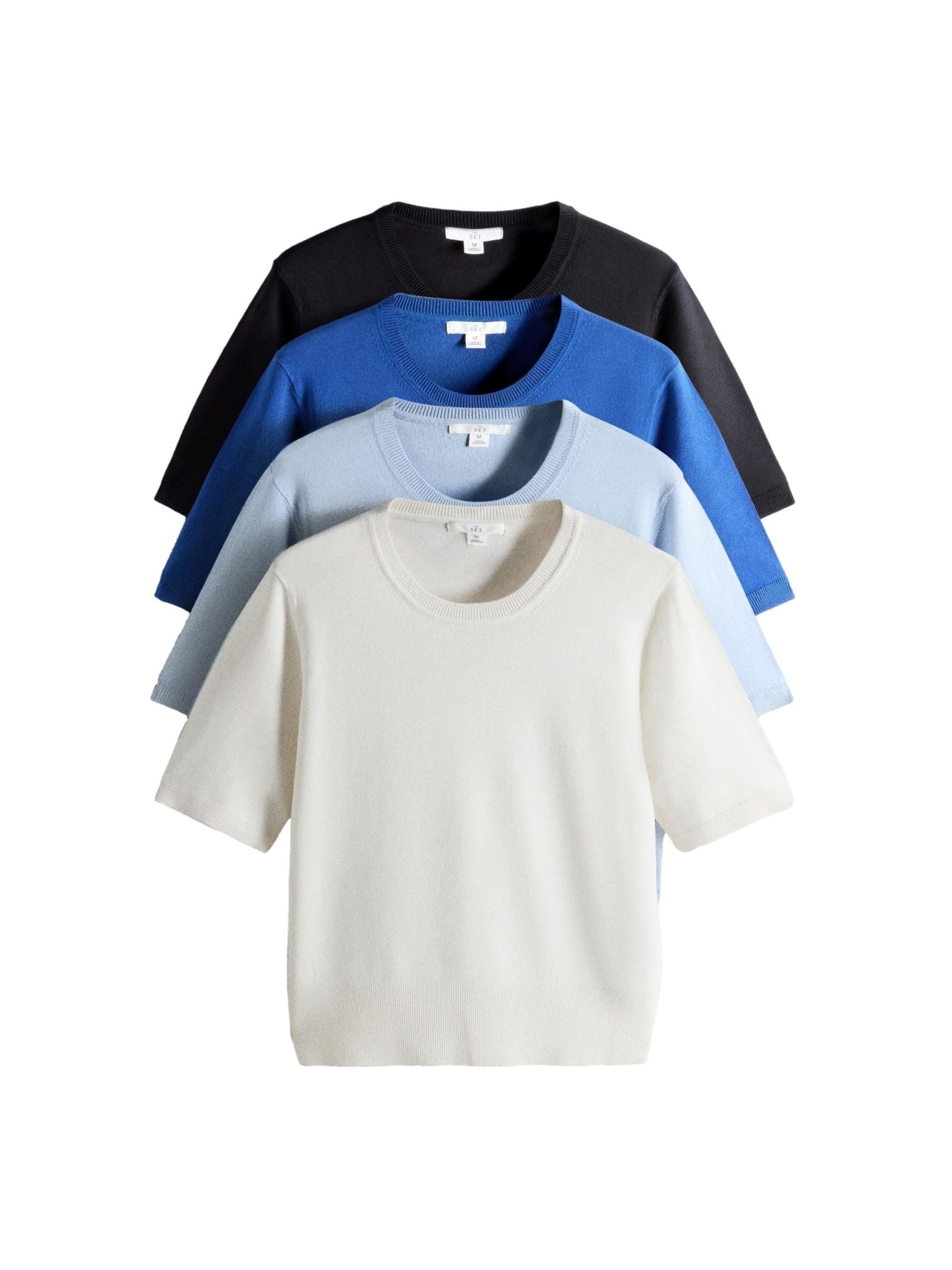 Geo Next The Set t-shirt donna girocollo 4 pezzi maglina