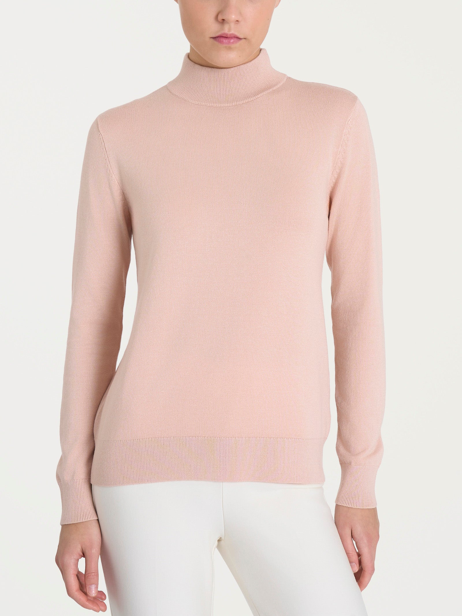 Ragno Four Seasons Lupetto Cameo Rose manica lunga viscosa