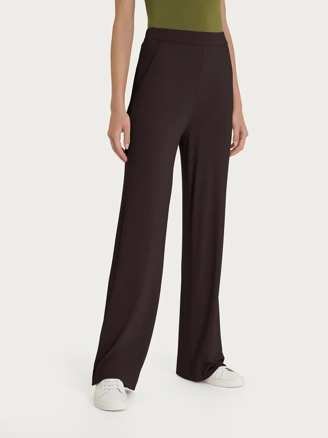 Ragno Relaxed Wardrobe pantaloni larghi donna viscosa marrone