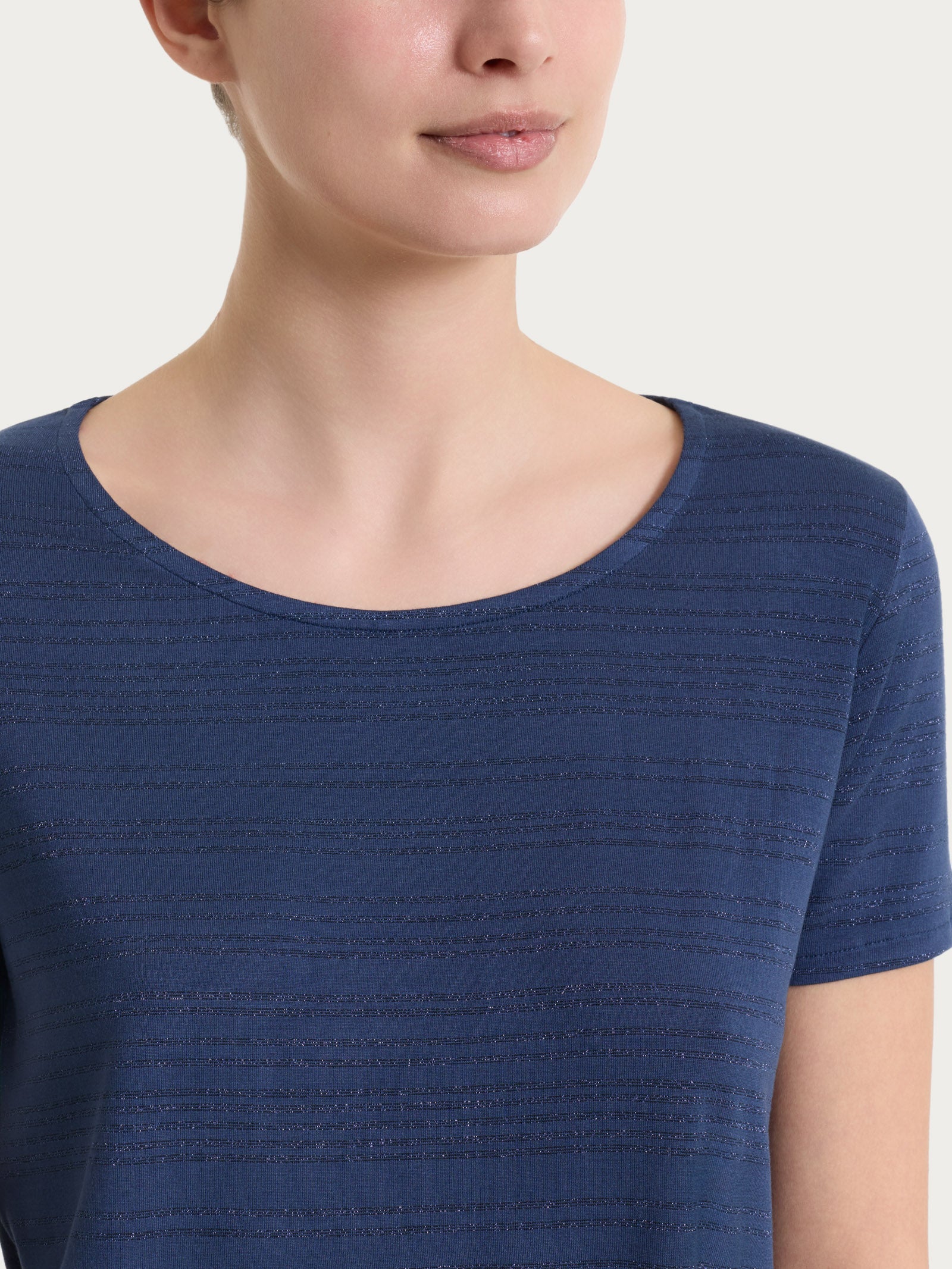 Ragno Viscosa Summer Maglietta Donna Oceana righe lurex