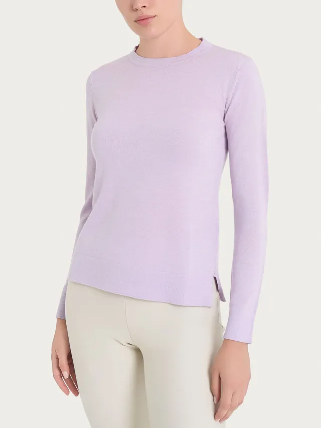 Ragno Merino Soft Maglia girocollo Orchid Petal lana