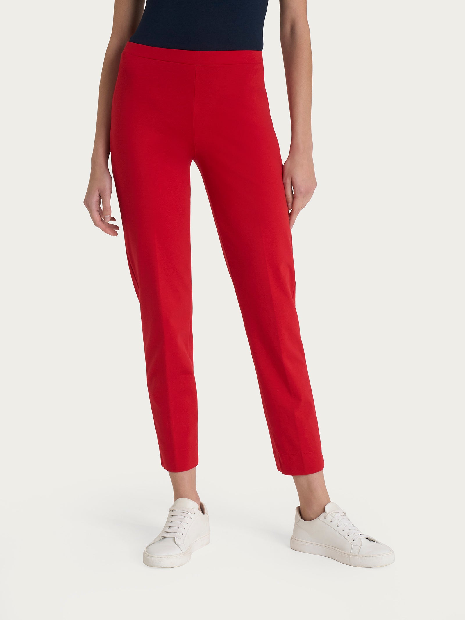 Ragno Compact Light Pantalone Capri con Spacchetti Salsa skinny