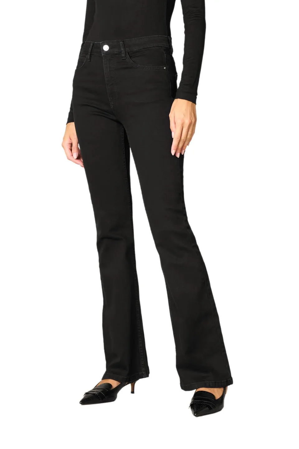 Goldenpoint Jeans Flare Long Donna Vita Media