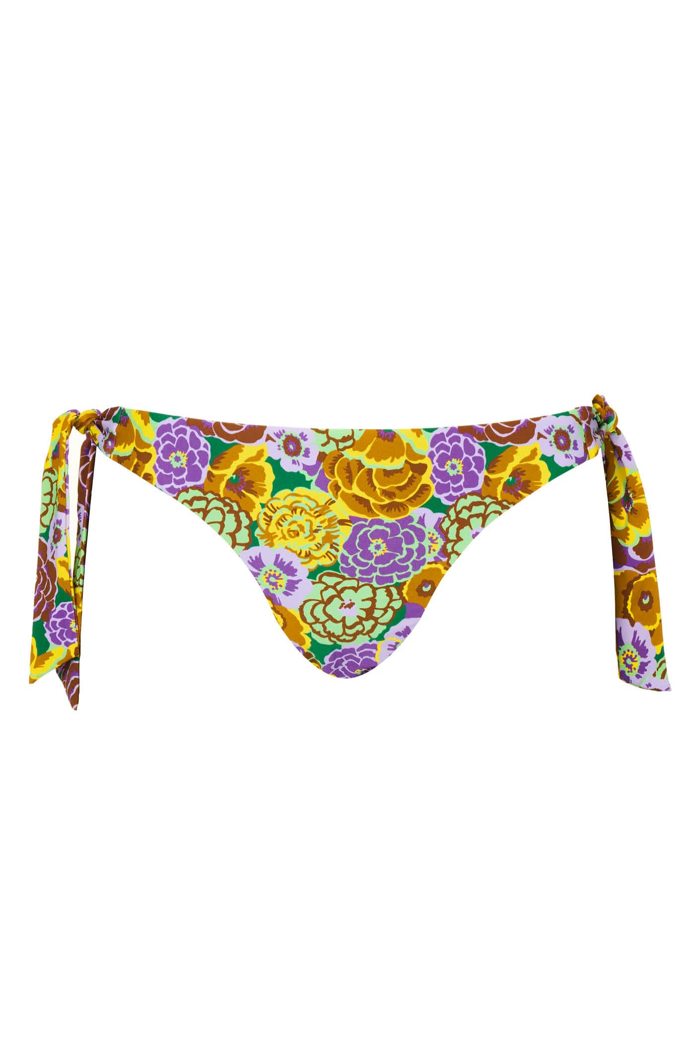 Goldenpoint Fleur Slip Bikini Fianco Basso Fiocchi Floreale