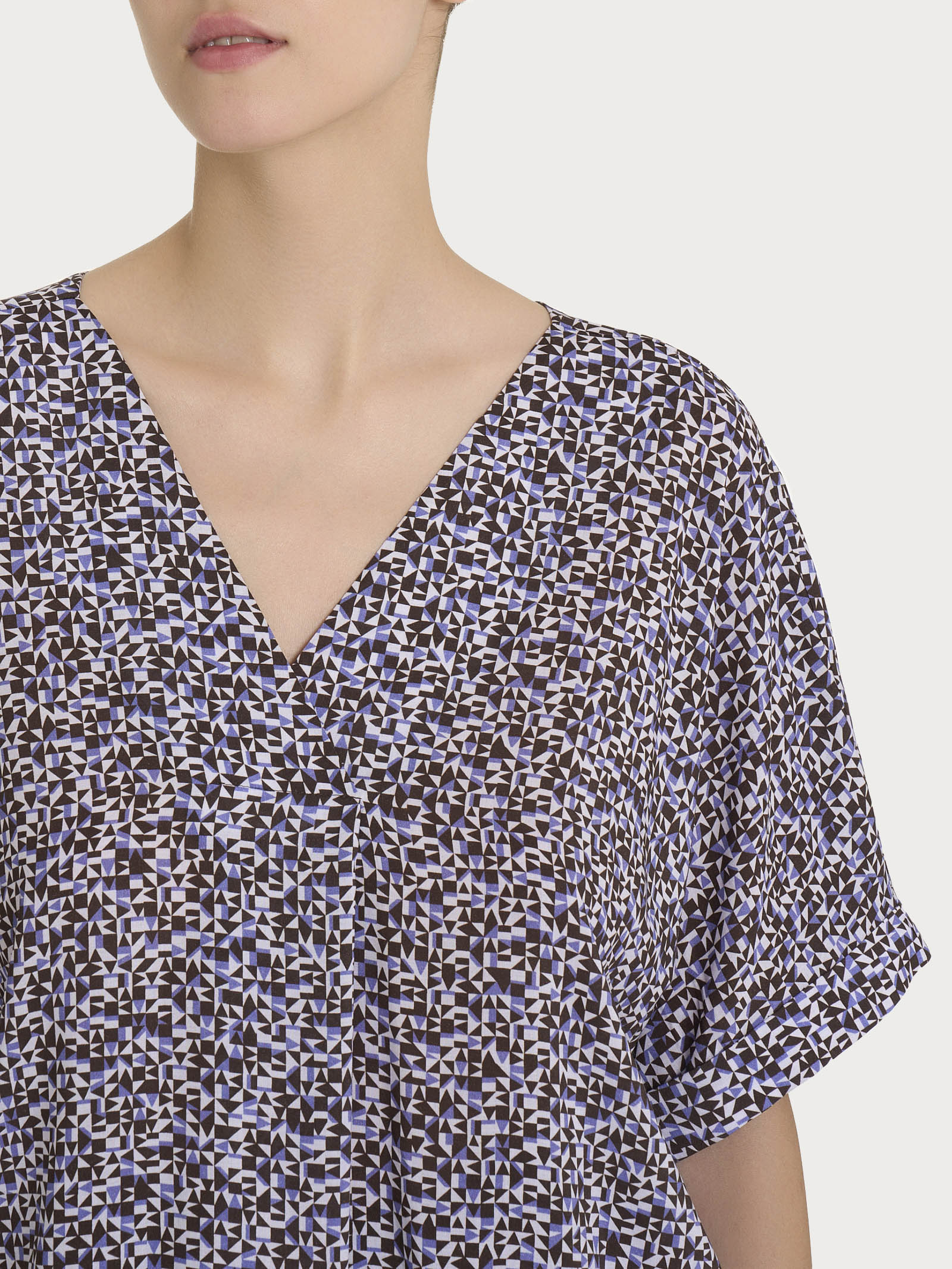 Ragno Ecoseta Blusa manica kimono Fant. Thistle