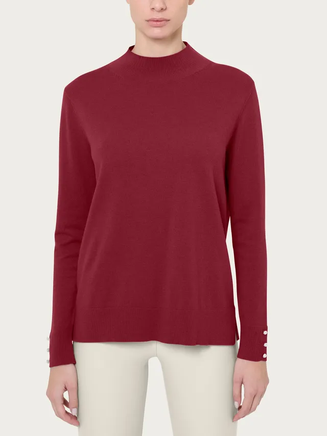 Ragno Lupetto Perline Merino Soft Lana Tibetan Red