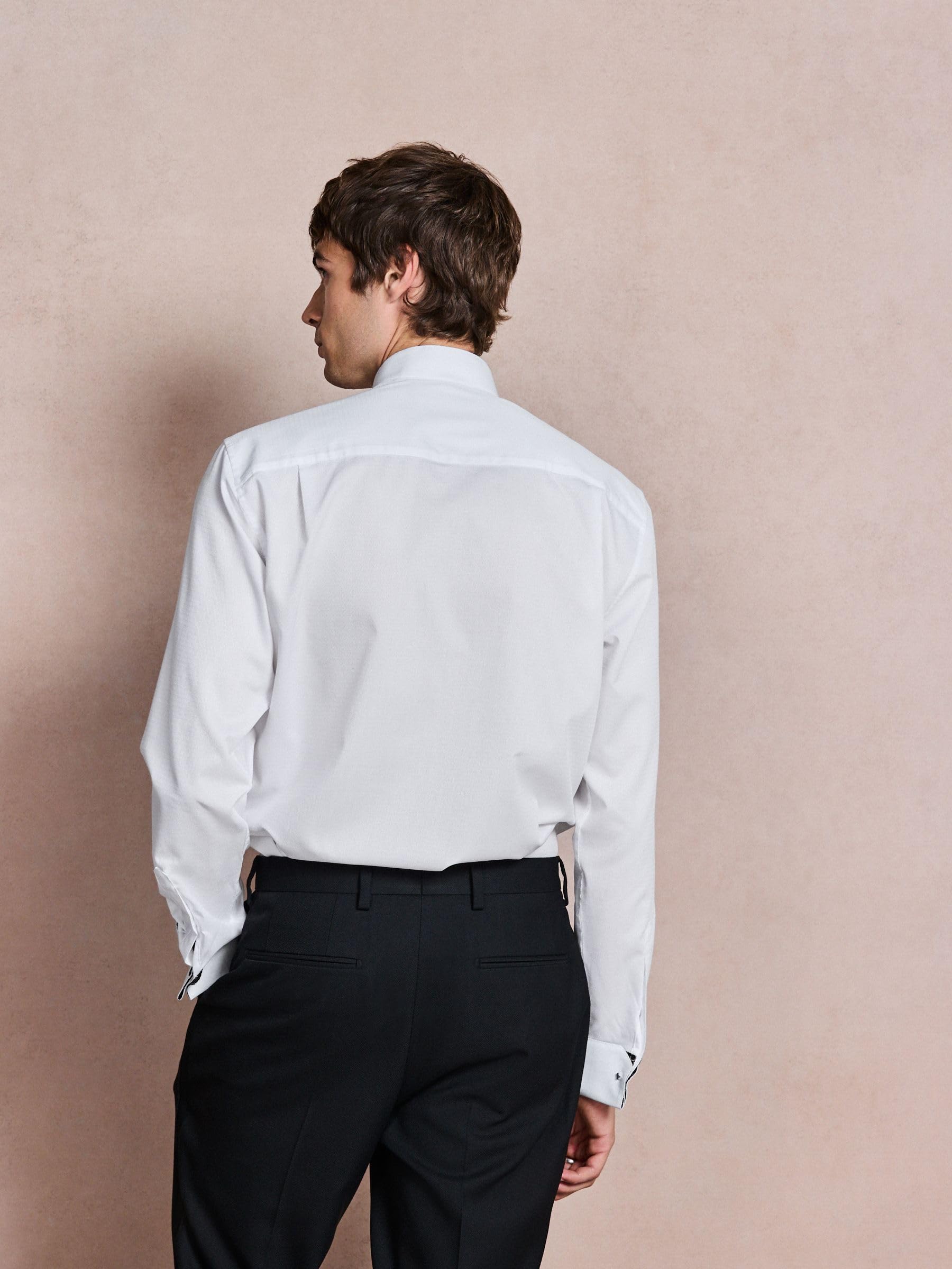 Next camicia elegante collo diplomatico bianca 42 regular