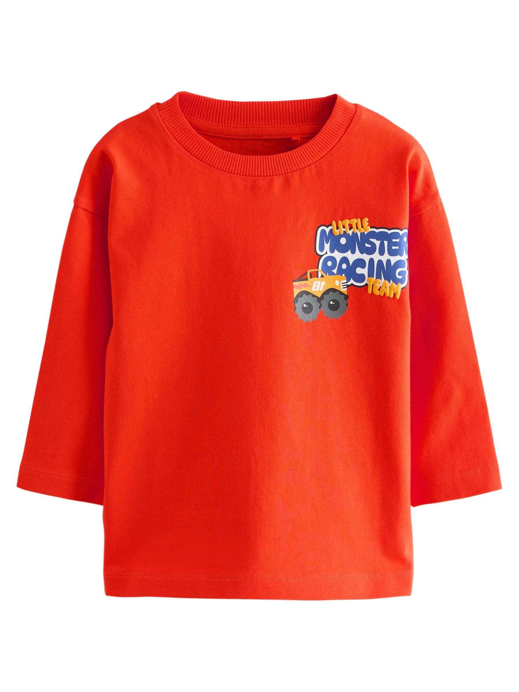 NEXT t-shirt bambino manica lunga 3 pezzi 9-12 mesi cotone