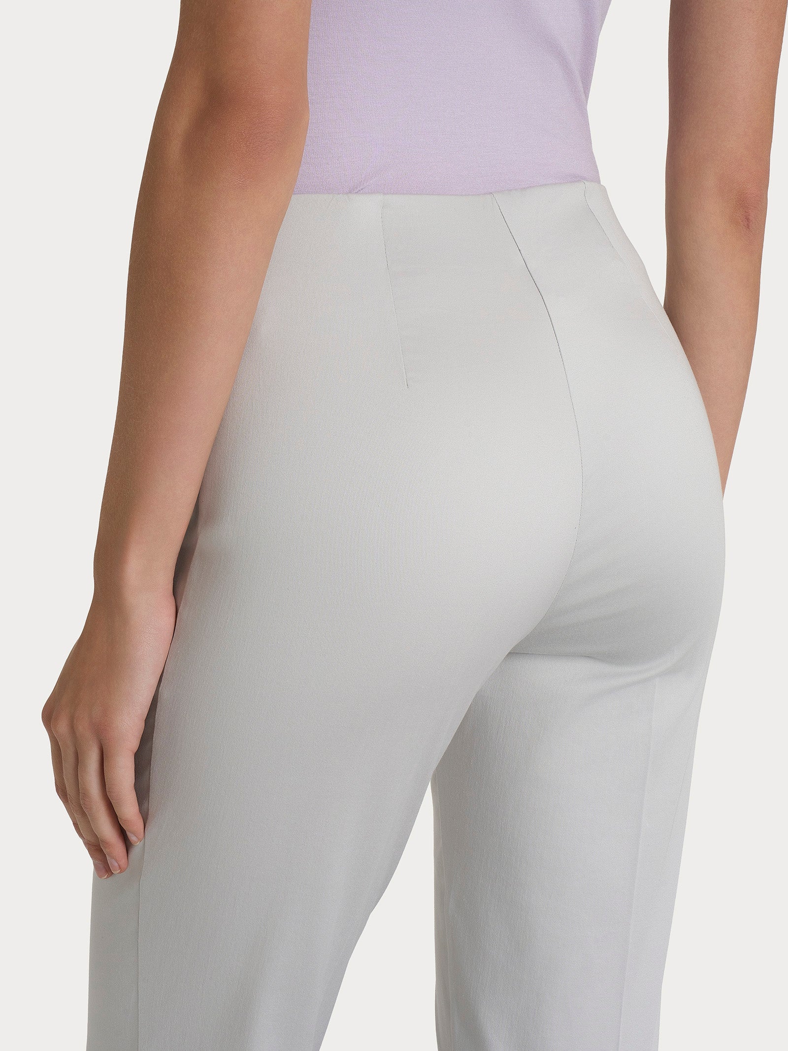Ragno Satin Power The Cigarette pantalone capri Dawn Blue cotone