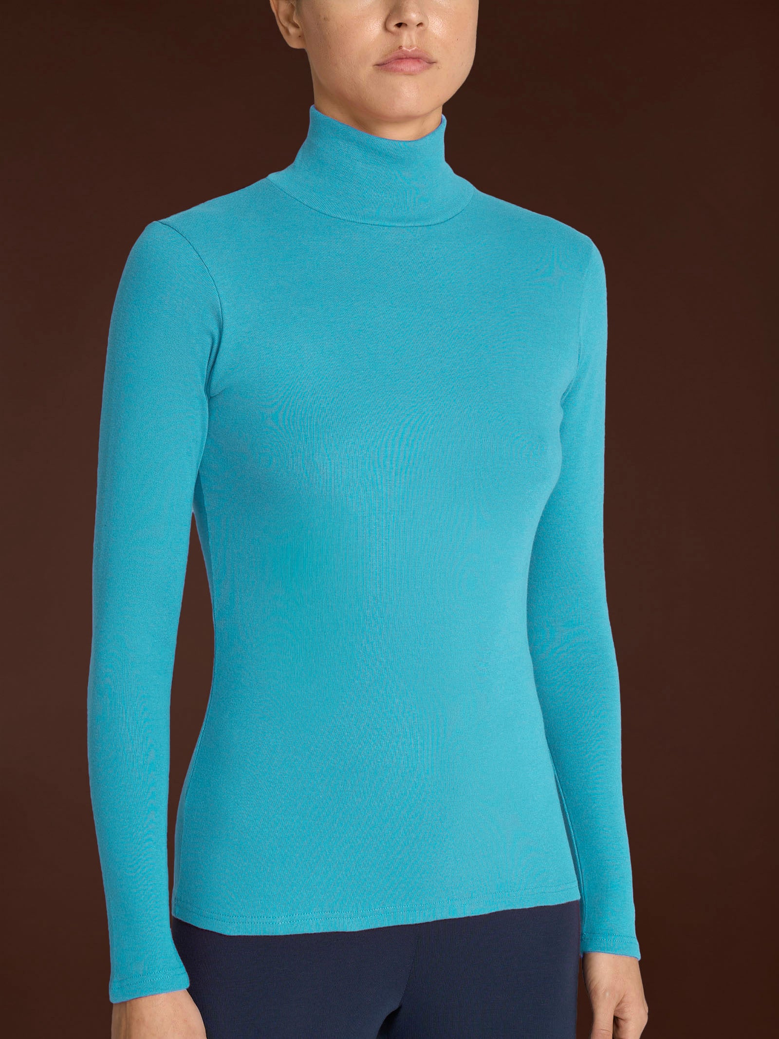 Ragno Thermo Cotton lupetto donna Milky Blue cotone