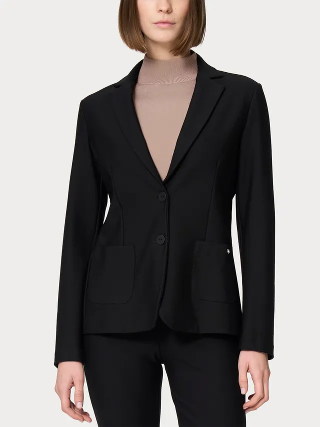 Ragno Compact Blazer Due Bottoni Nero Regular