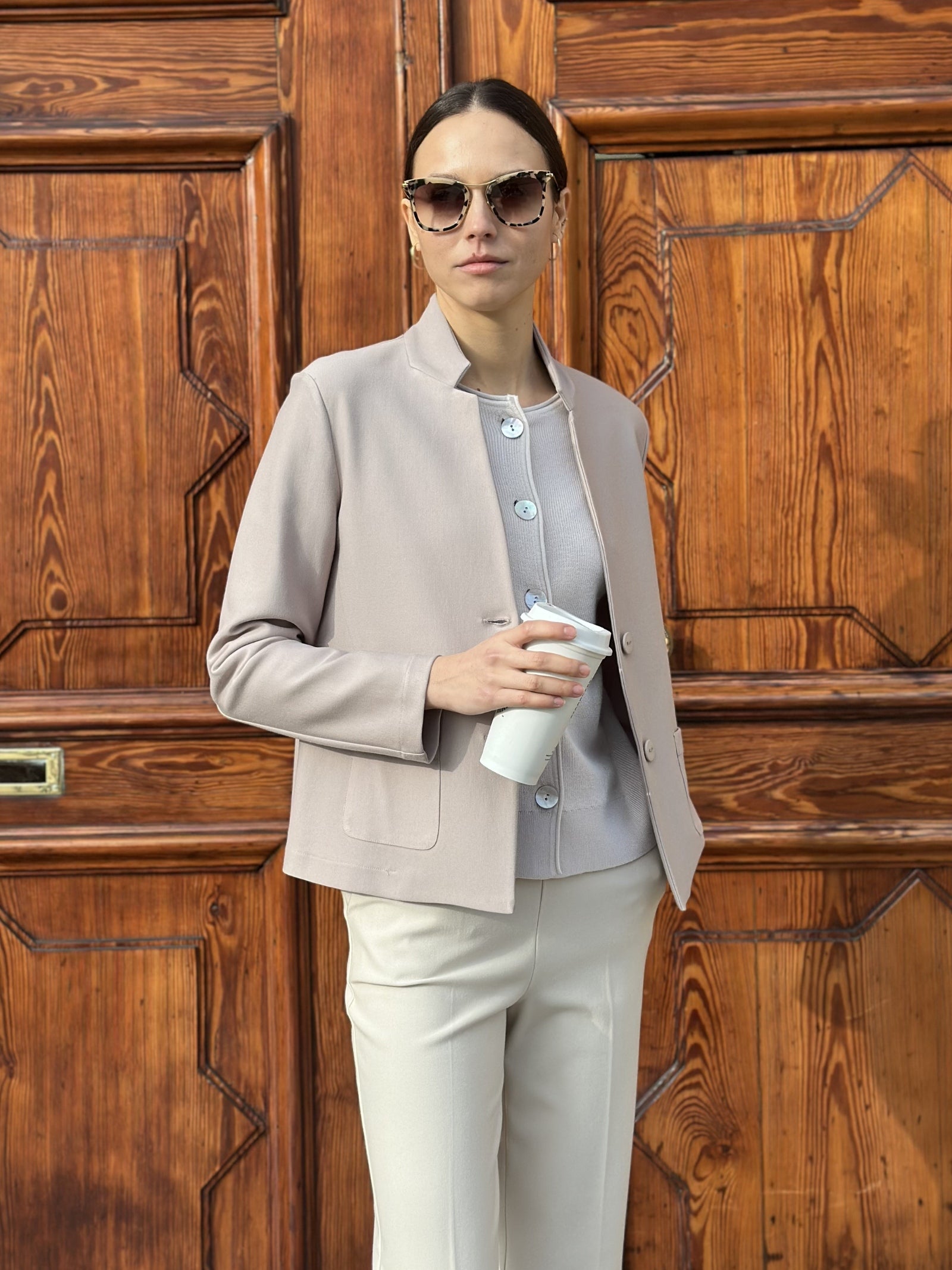Ragno Compact Blazer Corto Glace Viscosa