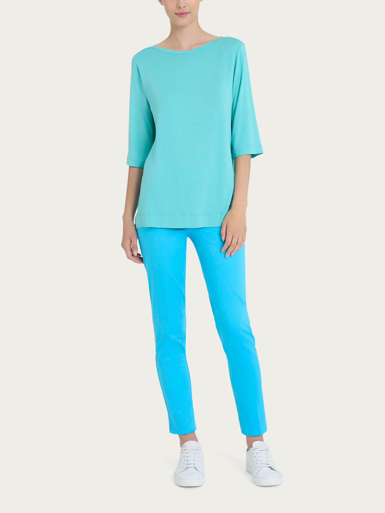 Ragno Viscosa Summer maglietta manica 3/4 pool blue jersey