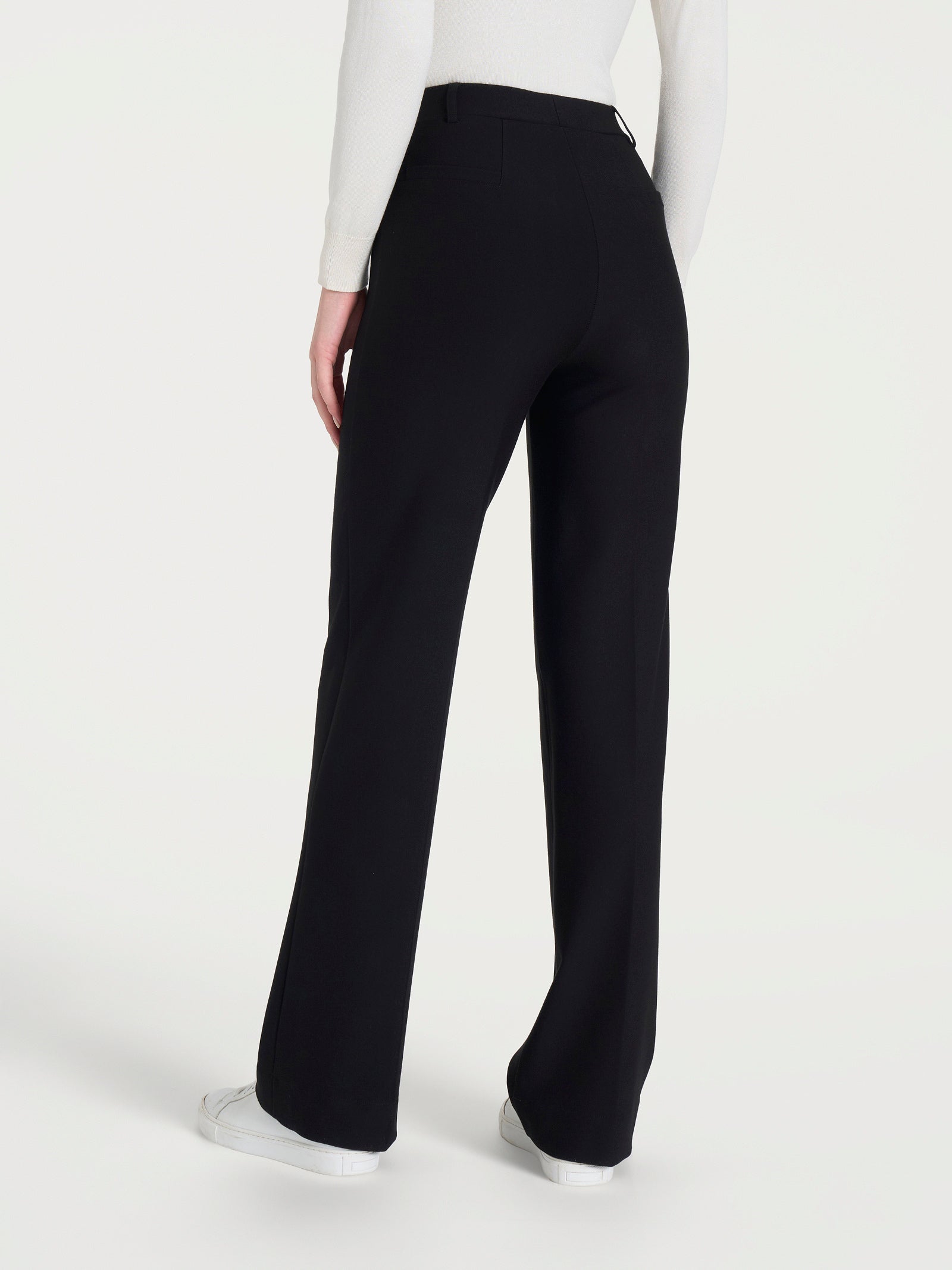 Ragno Compact Pantalone Ampio Donna Nero Elasticizzato