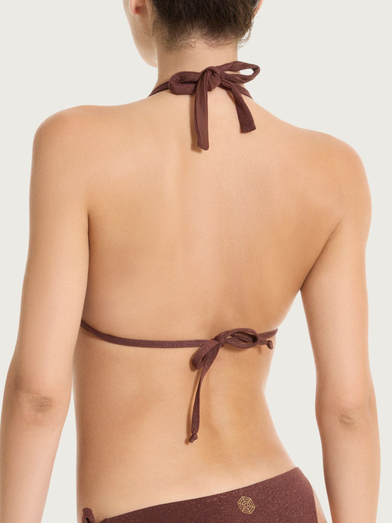 Ragno Reggiseno Triangolo Microfibra Lurex Chocolate