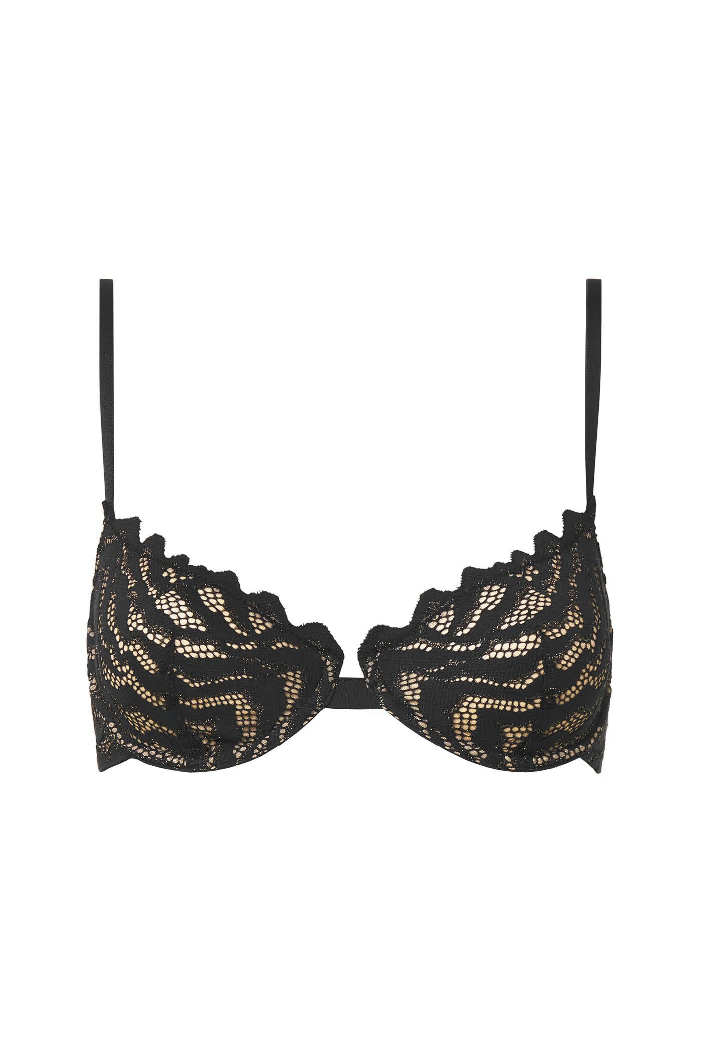 Goldenpoint Zebra Lace reggiseno pizzo animalier con ferretto