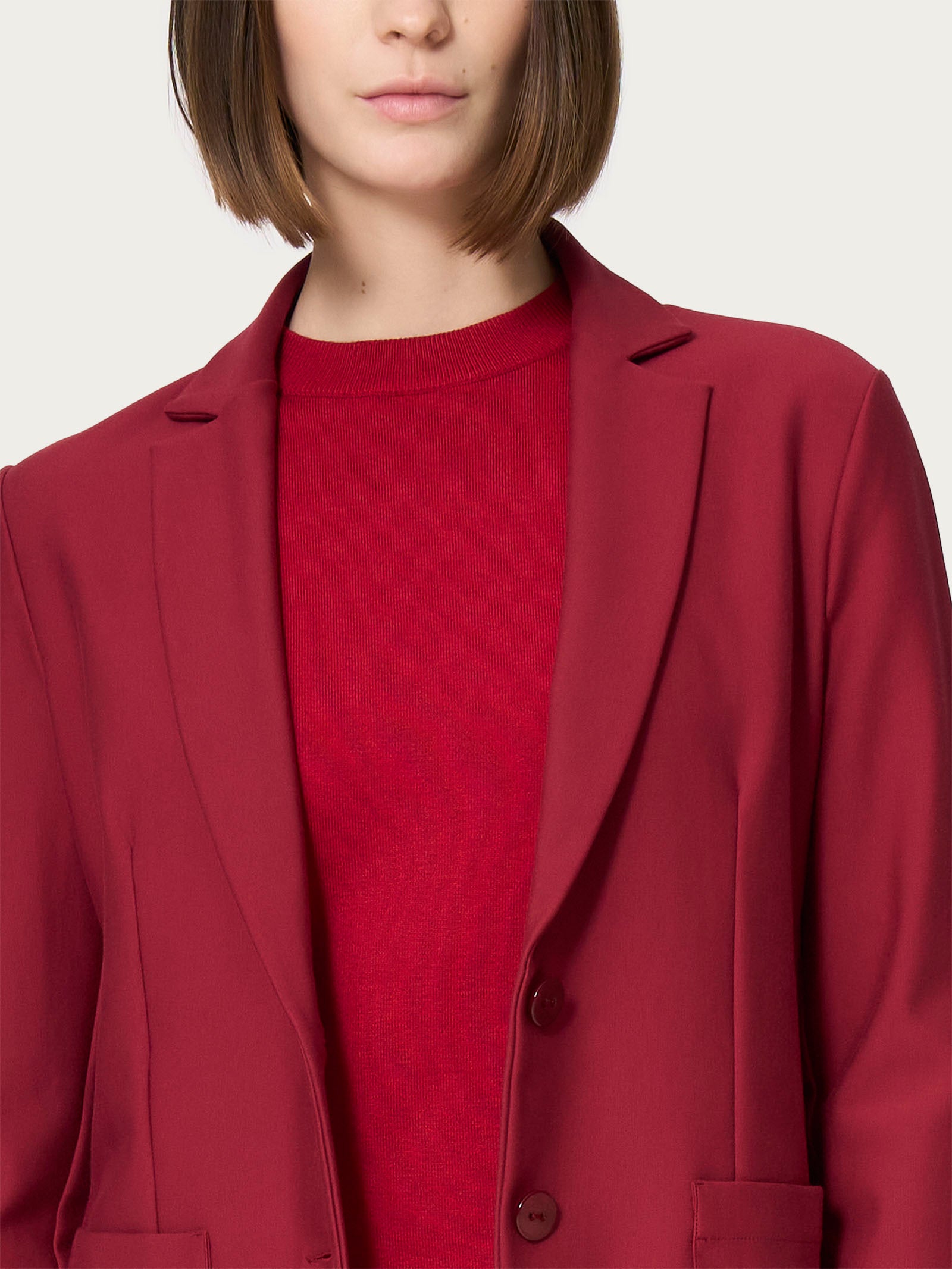 Ragno Compact Blazer due bottoni Tibetan Red elasticizzato