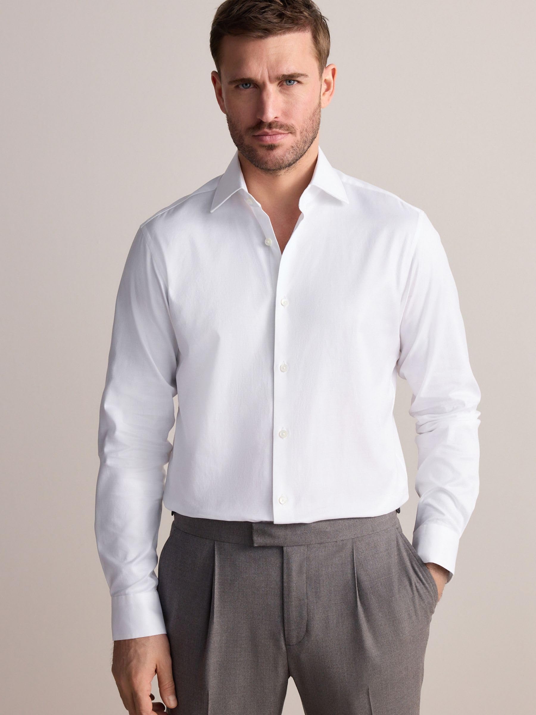 Next Signature Testurizzata camicia uomo 100% cotone