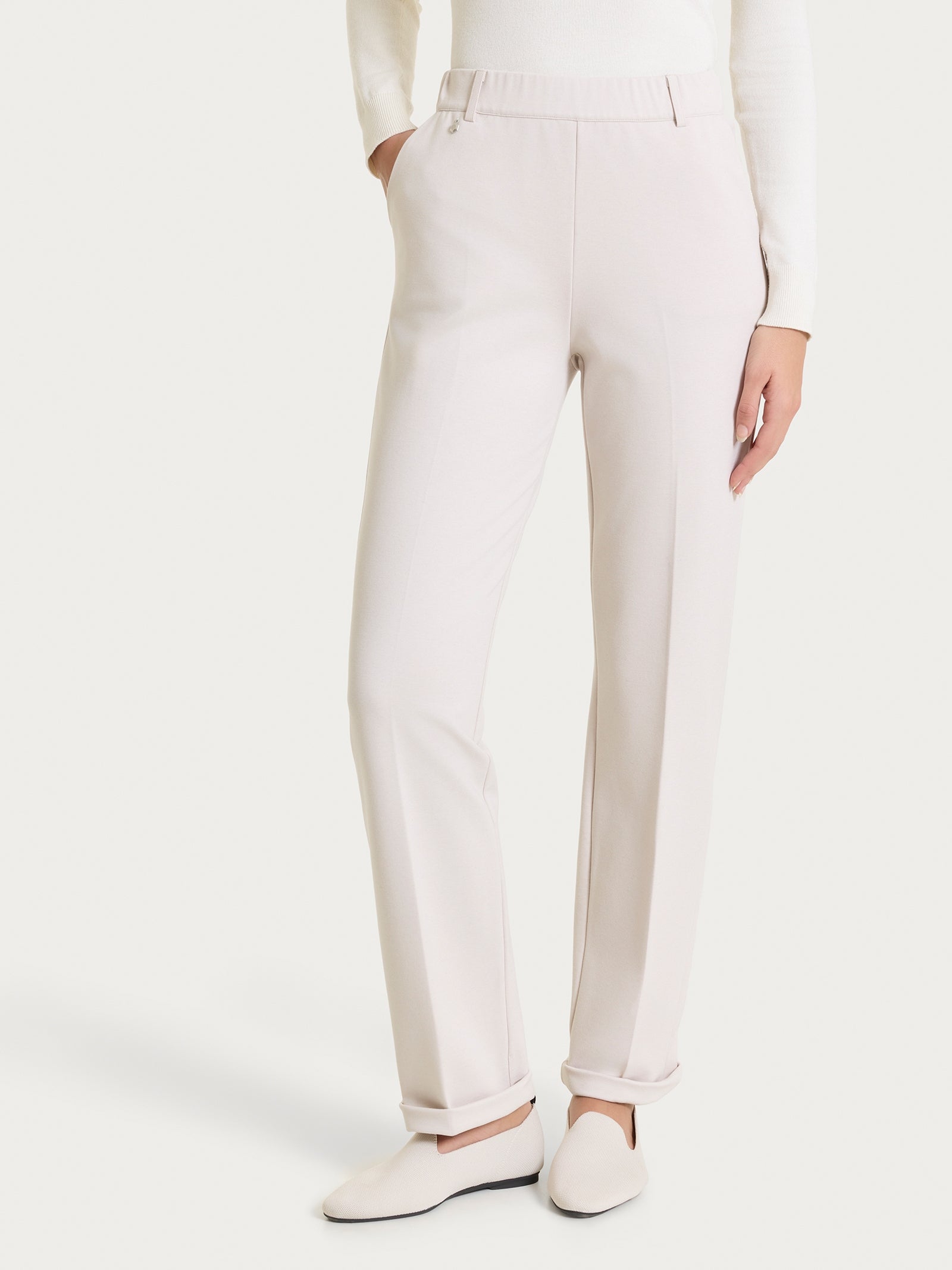 Ragno Gem pantalone dritto Champignon Cashmere Compact