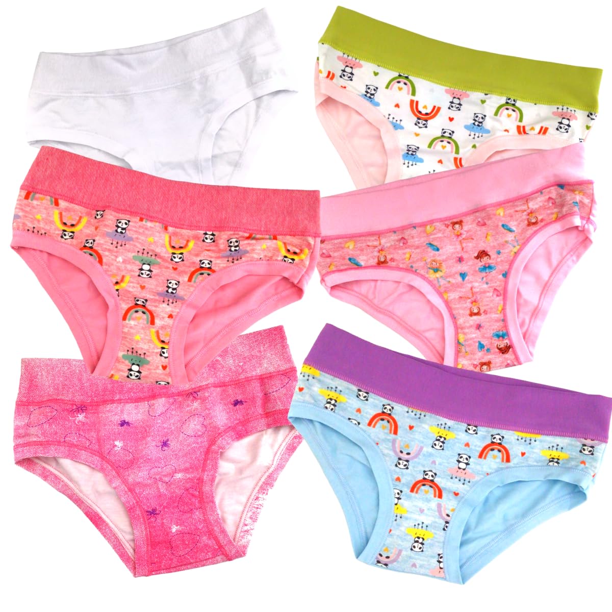 Lady C Emy slip bambina cotone 6 anni 6 paia