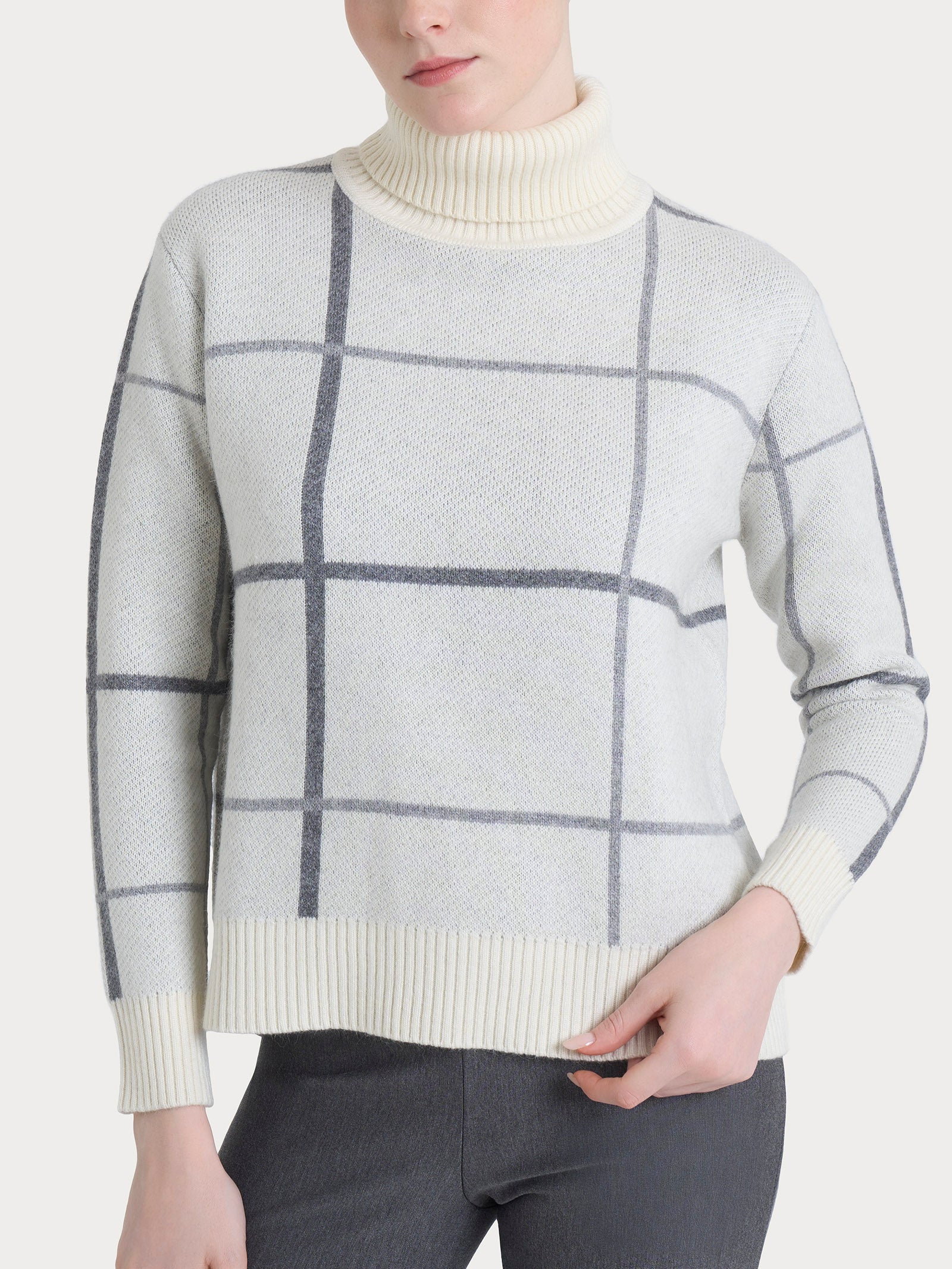 Ragno Natural Soft Dolcevita check quadri Grigio Ferro Mel