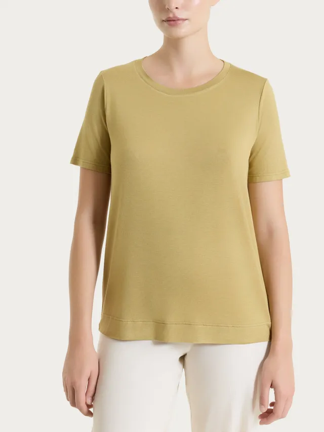 Ragno Ultralight Maglietta Manica Corta Khaki Cotone Elasticizzato