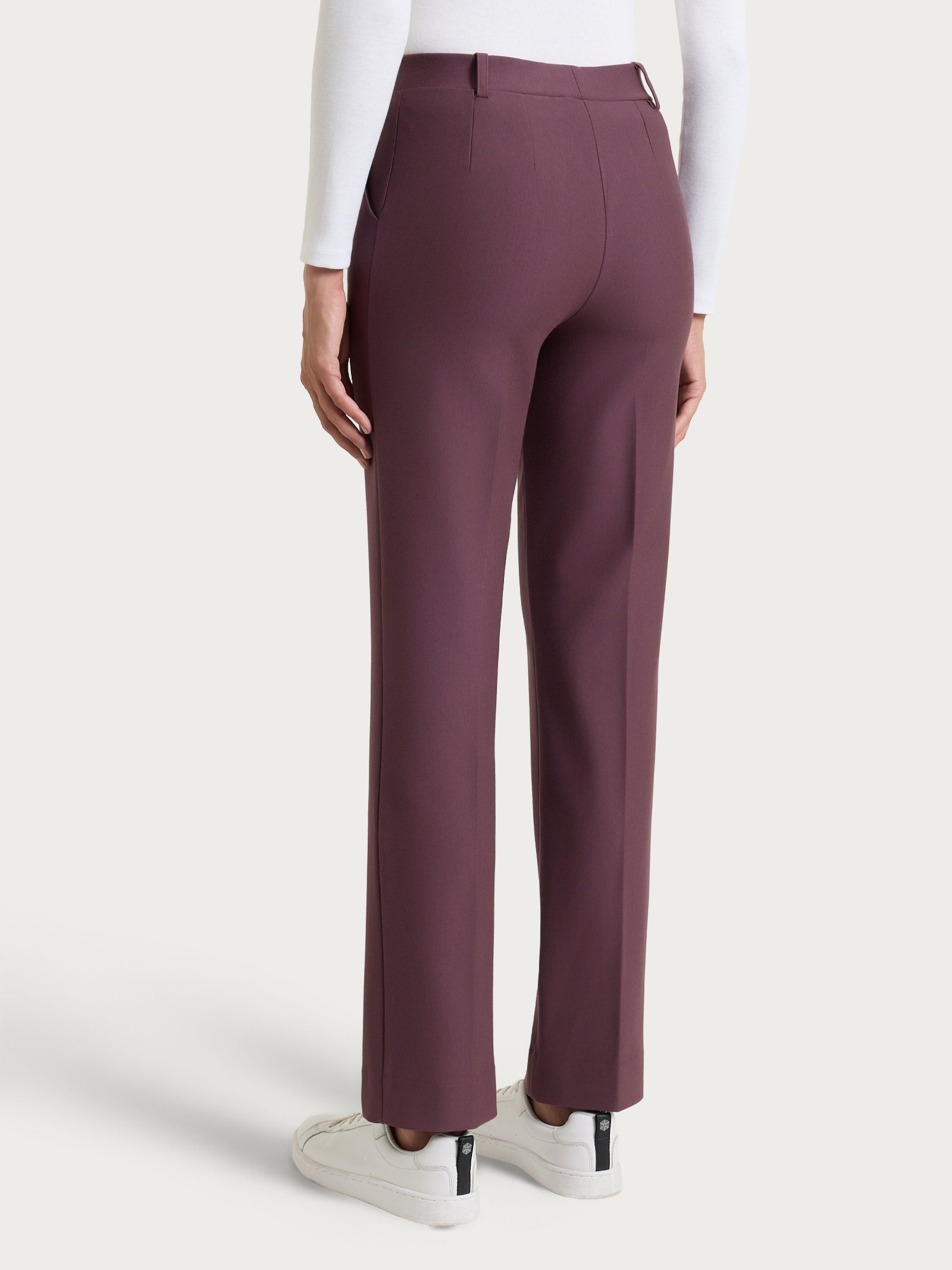 Ragno Compact pantalone dritto Huckleberry donna con tasche