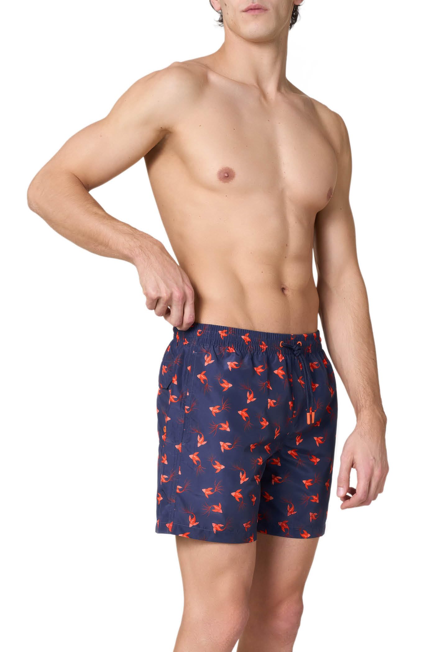 Goldenpoint Red Fish costume boxer uomo fantasia rossa