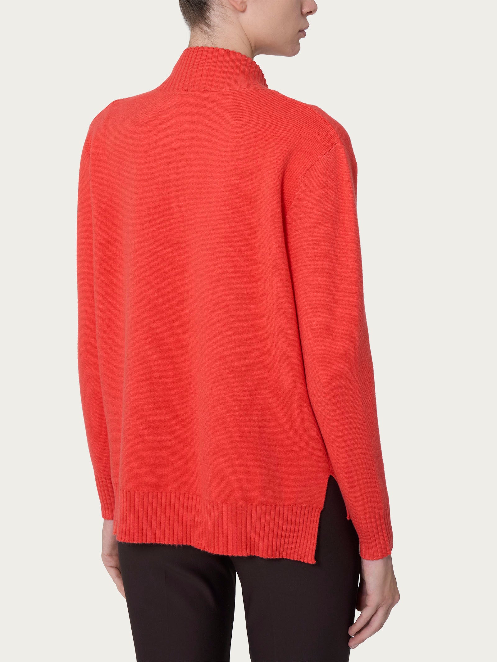 Ragno Super Soft Cardigan Aperto Cayenne Rosso