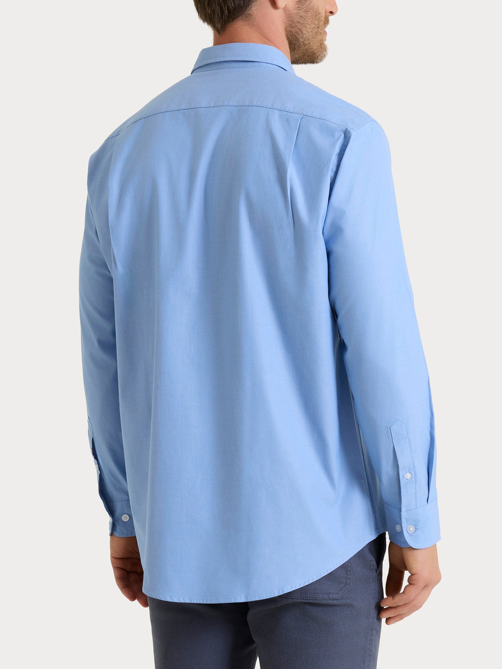 Ragno Ashleigh Blue camicia uomo cotone azzurra