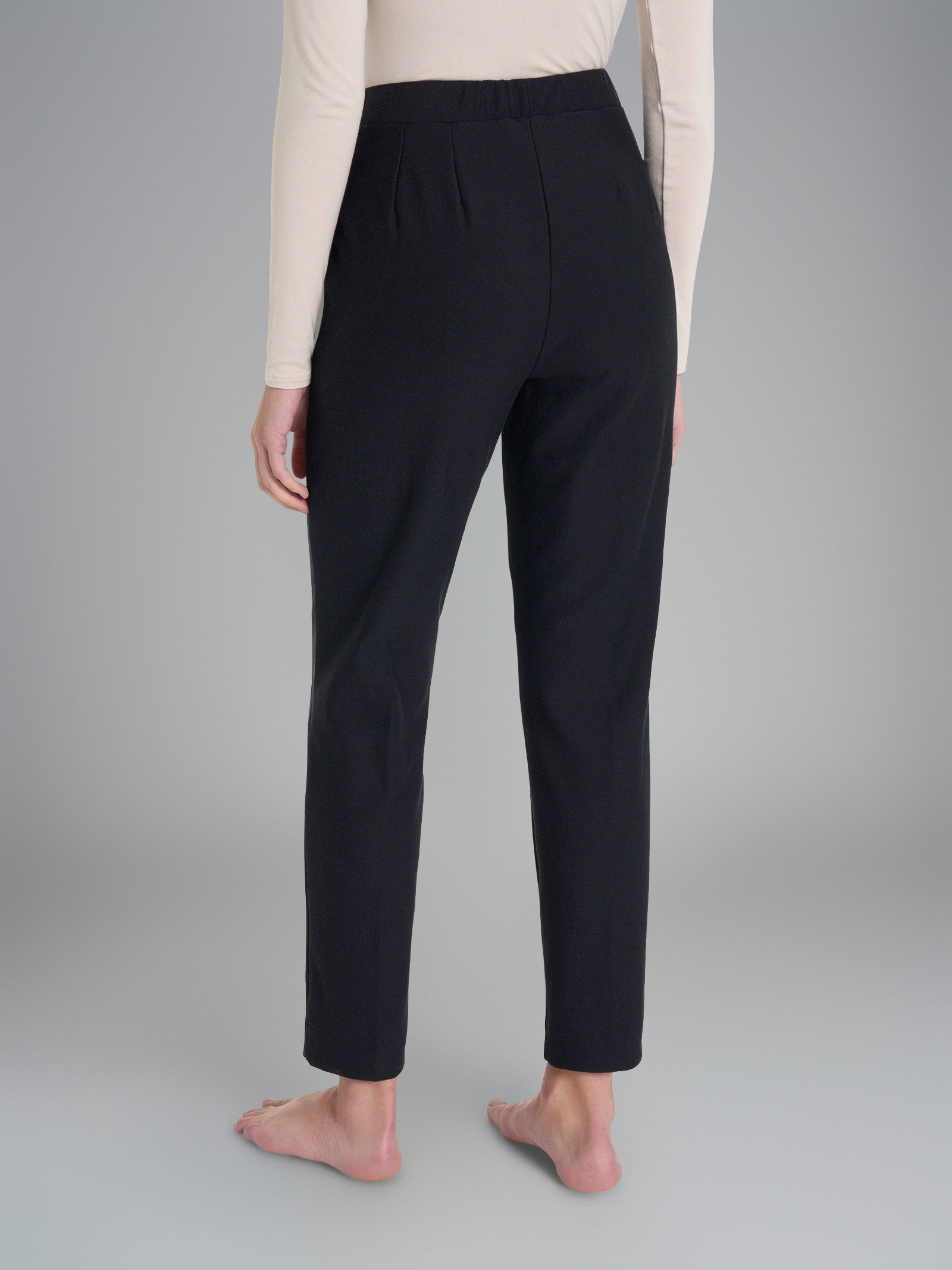 Ragno Homewear pantalone chino flanella nero donna