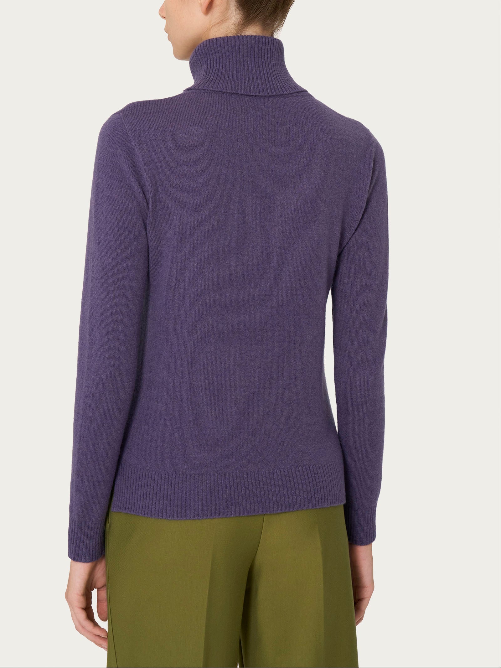 Ragno Merino Soft dolcevita donna mulled grape lana