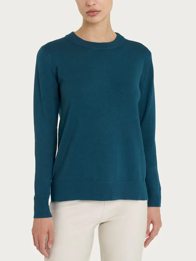 Ragno Four Seasons maglione girocollo donna reflecting pond viscosa