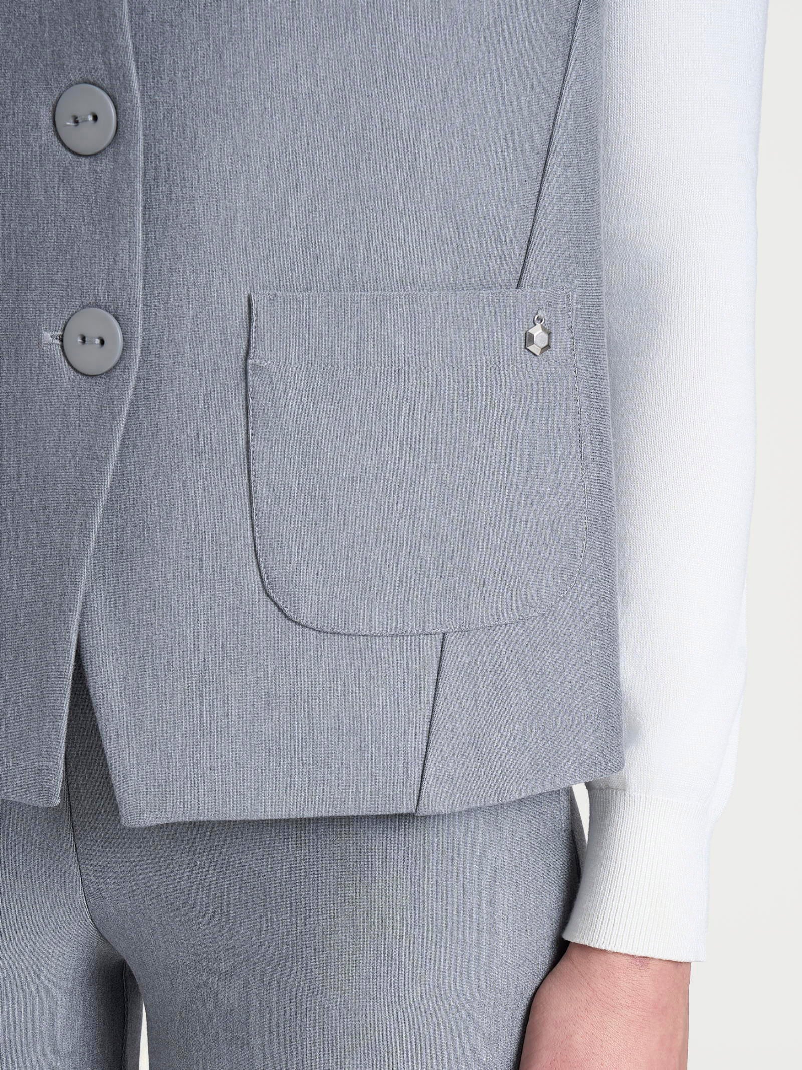 Ragno Compact gilet 4 bottoni grigio Grigio Mel.