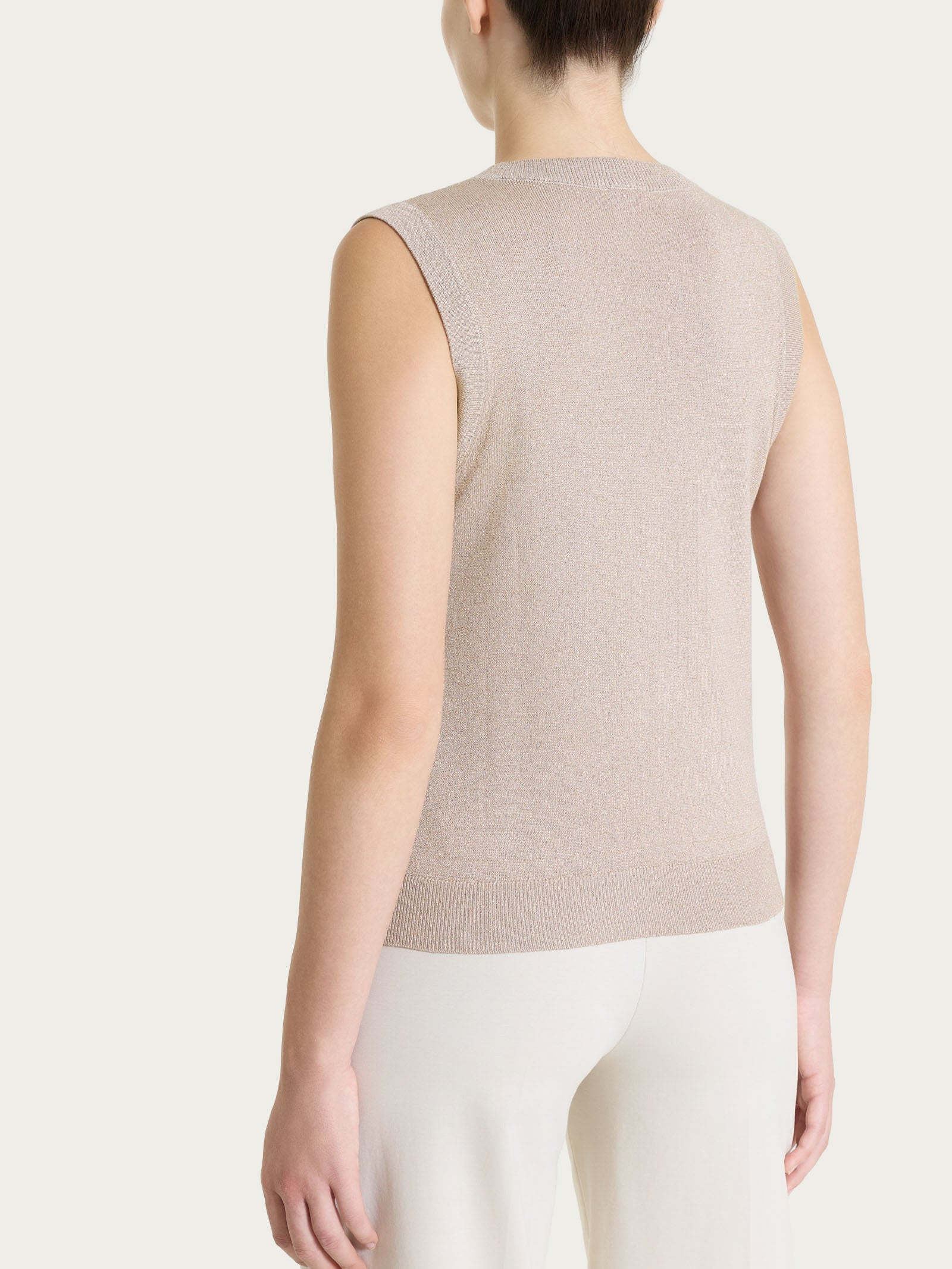 Ragno Summertime Lurex gilet donna Crockery luminoso