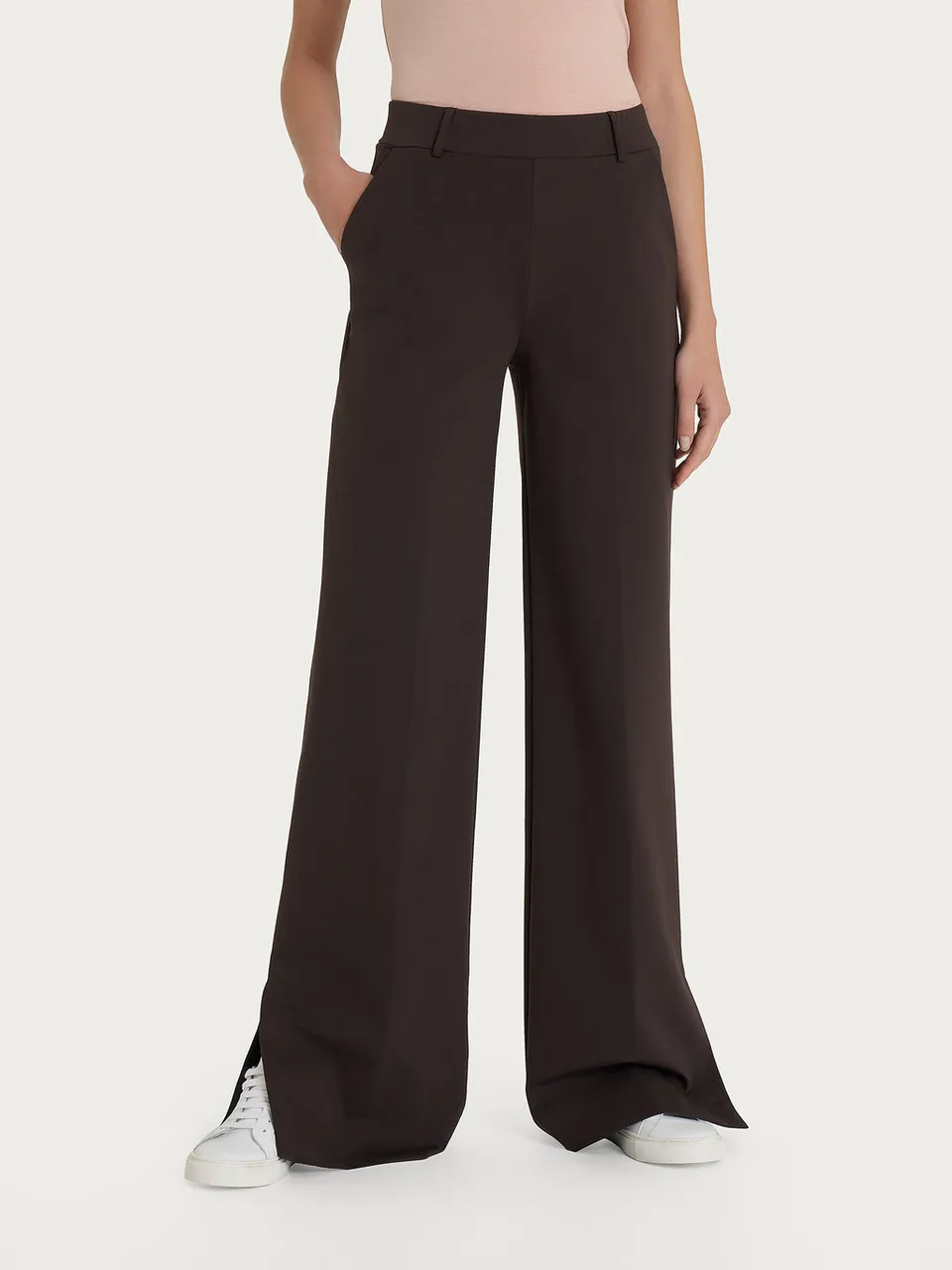 Ragno Compact Light pantalone palazzo donna Chocolate Torte