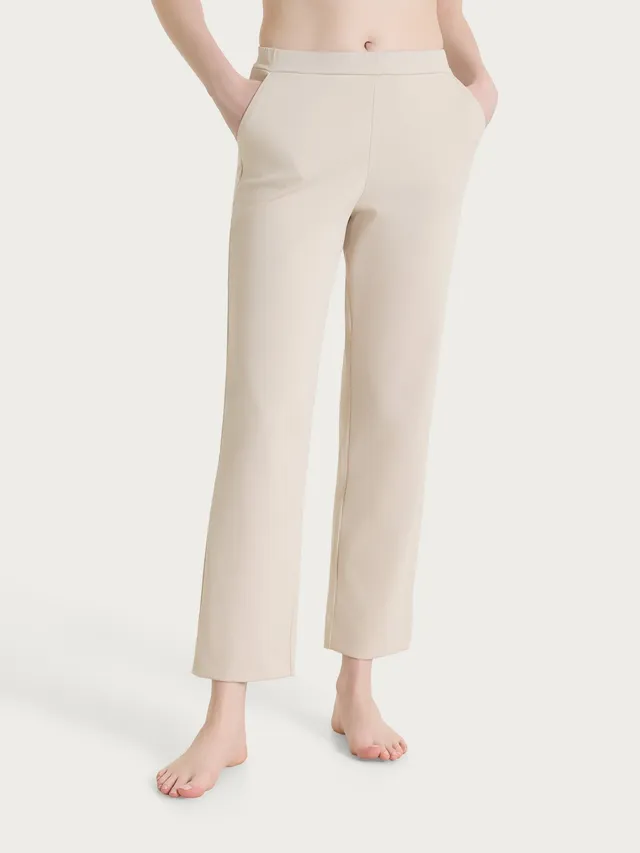 Ragno Jersey Cotone pantalone dritto champignon tasche