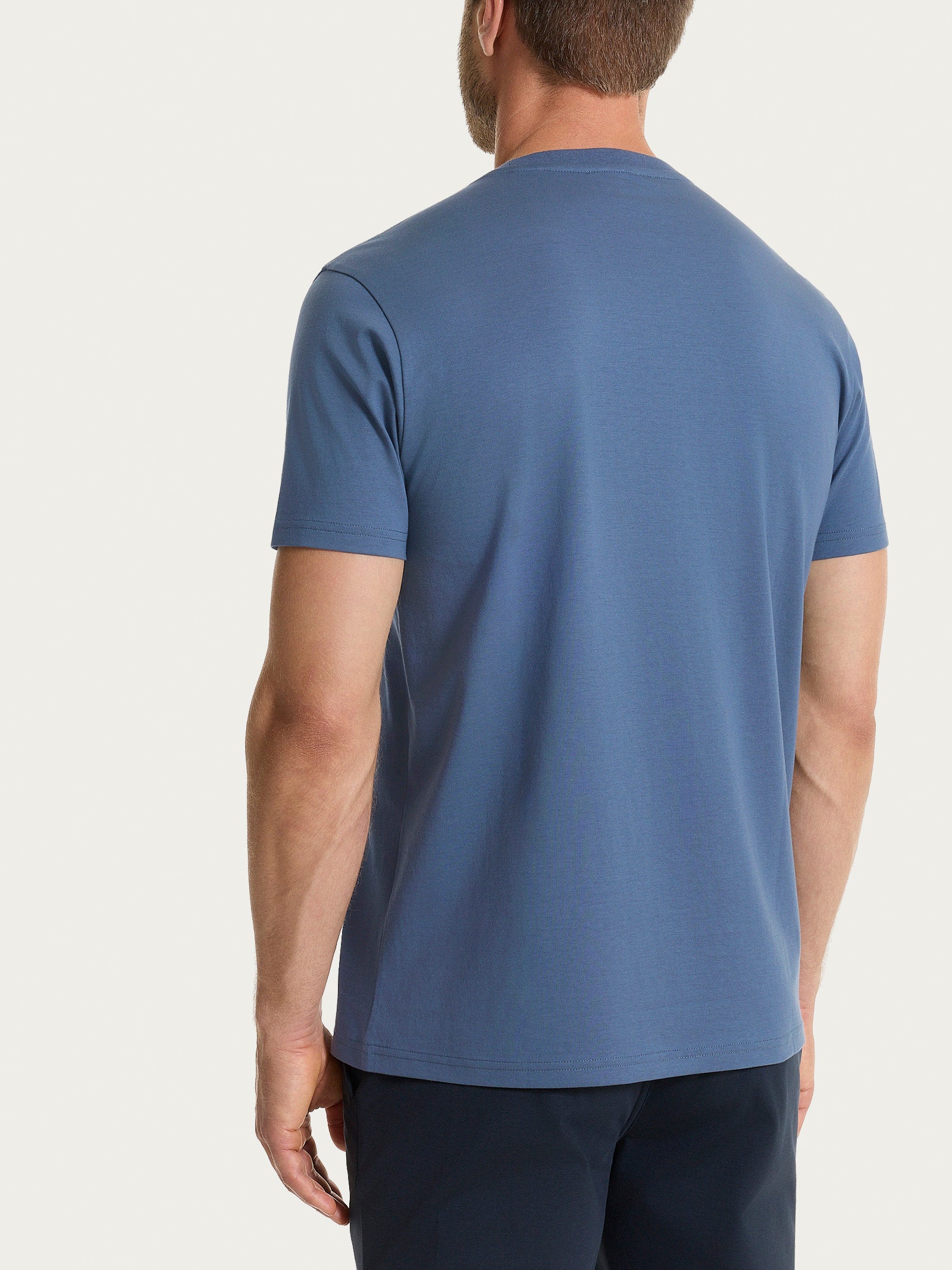 Ragno Jersey Double maglietta girocollo Vintage Indigo cotone
