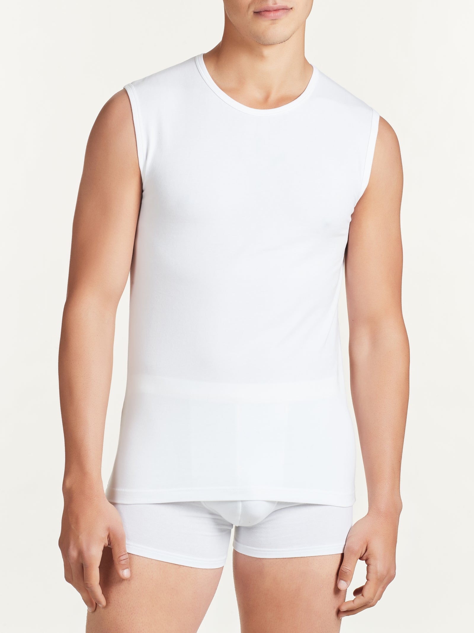 Ragno Comfort Canottiera uomo Bleu cotone elasticizzato
