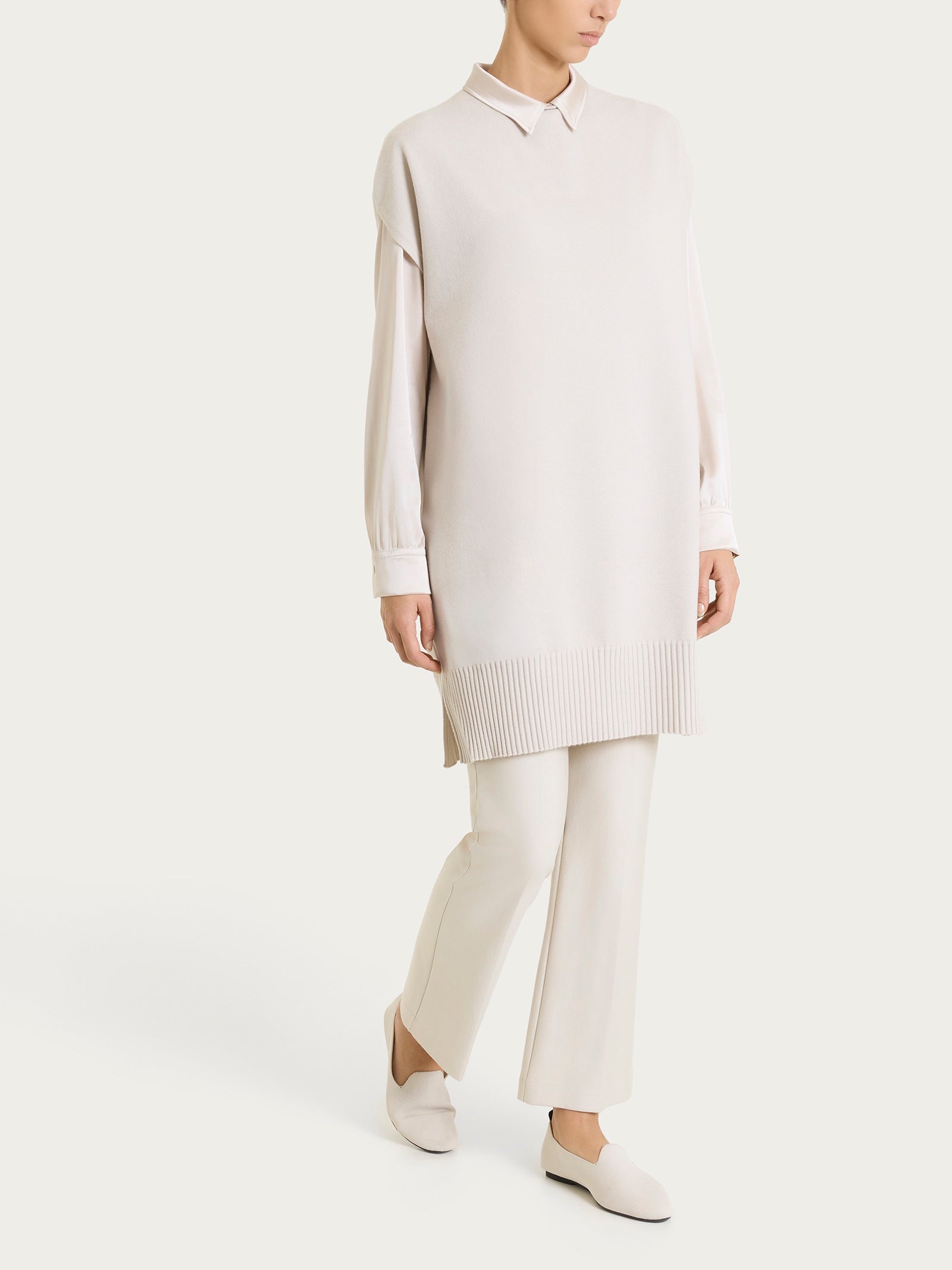 Ragno Compact pantalone flare caviglia Champignon