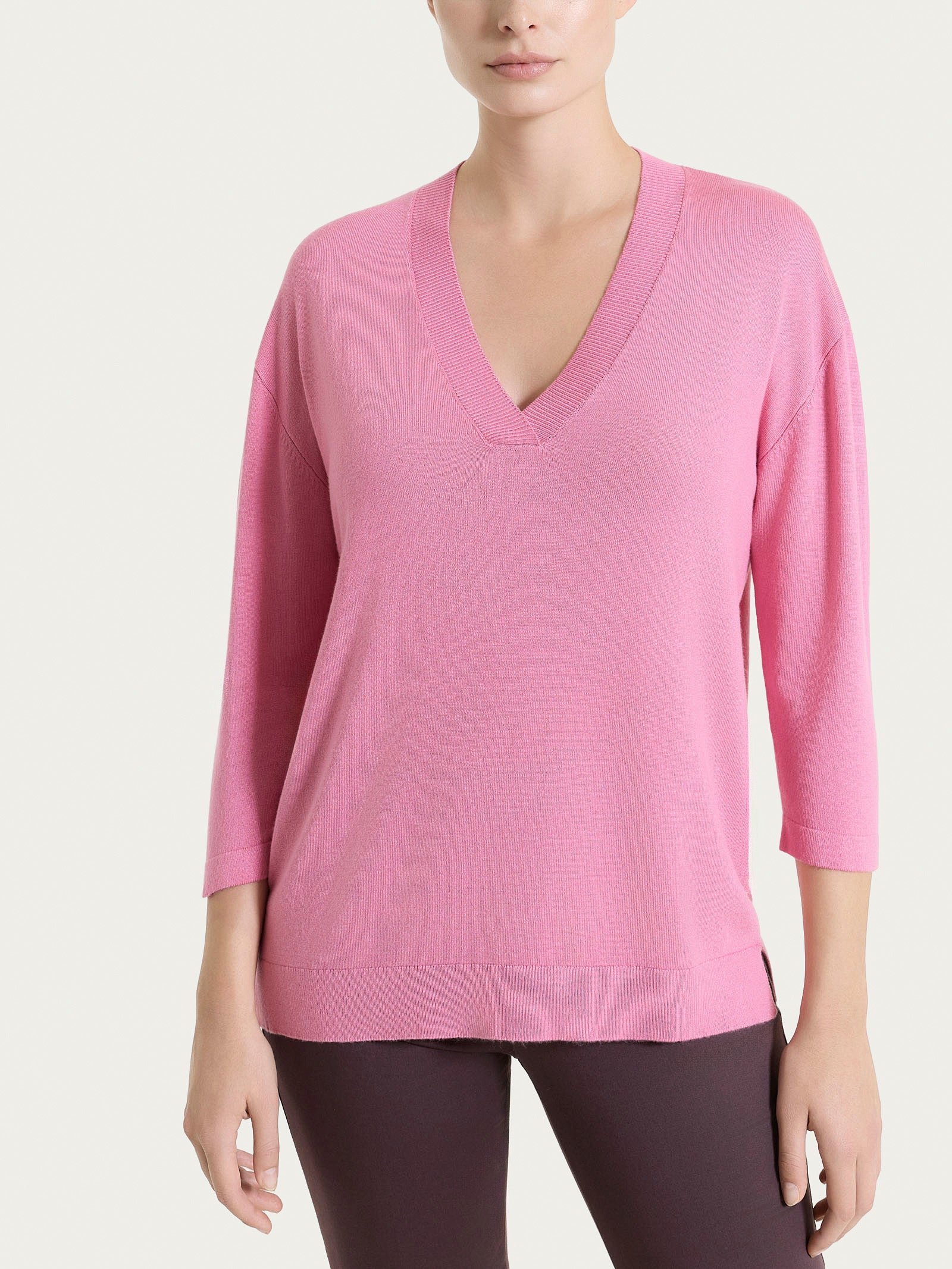 Ragno Summertime Maglia Scollo V Rosa Manica 3/4