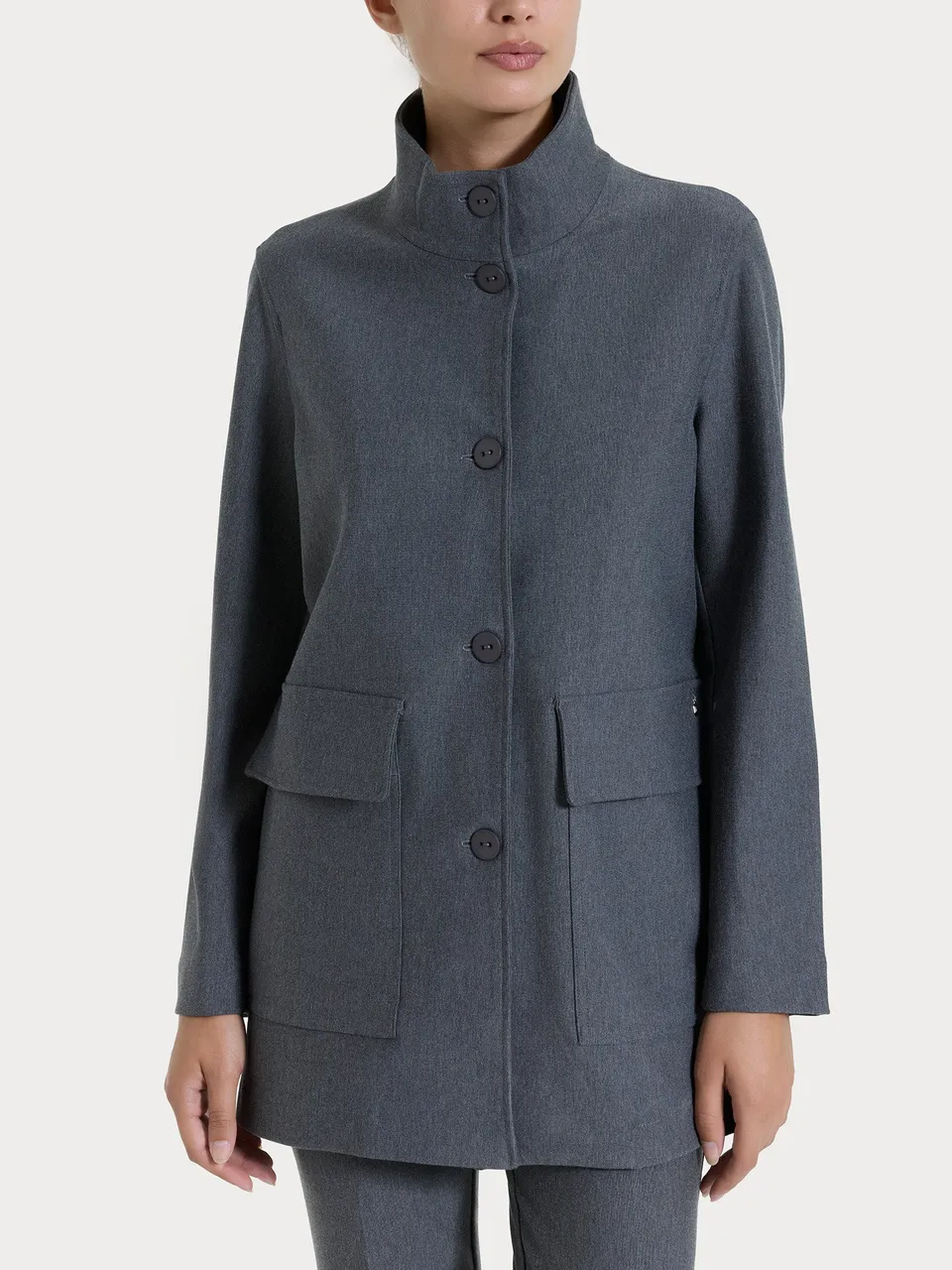 Ragno Gem Cappotto corto bottoni Ardesia in compact